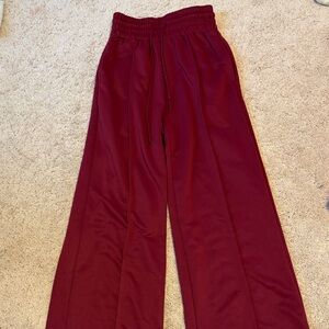 Maroon Wide Leg Pants